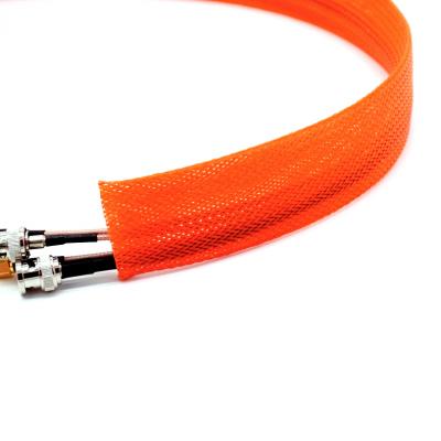 New Energy PET expandierbarer Geflechtschlauch orange Farbe