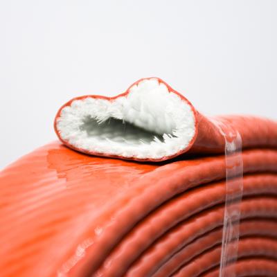 Silikonbeschichteter, hitzegeschützter Brandschutzschlauch aus Fiberglas