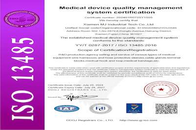 Minjun hat die ISO13485-Zertifizierung für Qualitätsmanagementsysteme für Medizinprodukte erhalten